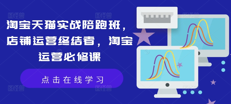 淘宝天猫实战陪跑班，店铺运营终结者，淘宝运营必修课-比钱轻创