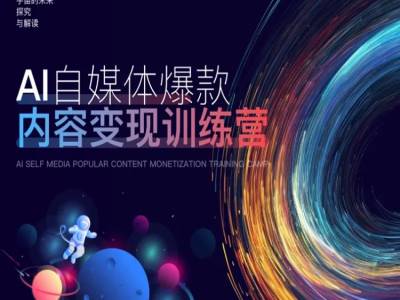 AI自媒体爆款内容变现训练营，20%底层逻辑，60%实操方法，20%案例拆解(即学即用)-比钱轻创