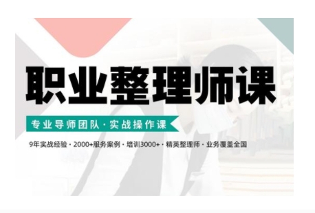 职业整理师培训(新版)，实战操作课-比钱轻创