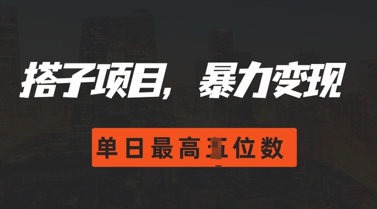 2024搭子玩法，0门槛，暴力变现，单日最高破四位数【揭秘】-比钱轻创
