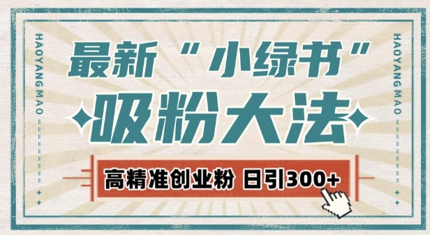 最新自动化“吸粉术”，小绿书激活私域流量，每日轻松吸引300+高质精准粉!-比钱轻创