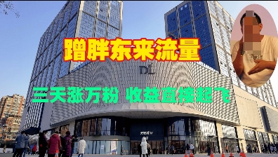 蹭胖东来流量，三天涨万粉，收益直接起飞-比钱轻创
