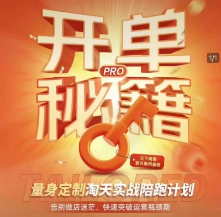 淘宝开单秘籍PRO，量身定制淘天实战陪跑计划，告别做店迷茫、快速突破运营瓶颈期-比钱轻创