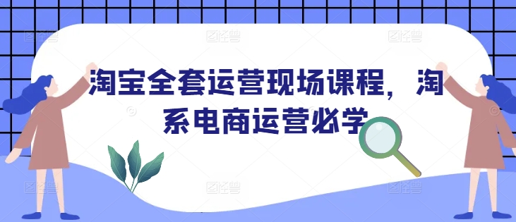 淘宝全套运营现场课程，淘系电商运营必学-比钱轻创