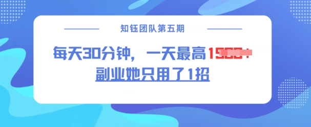 副业她只用了1招，每天30分钟，无脑二创，一天最高1.5k-比钱轻创