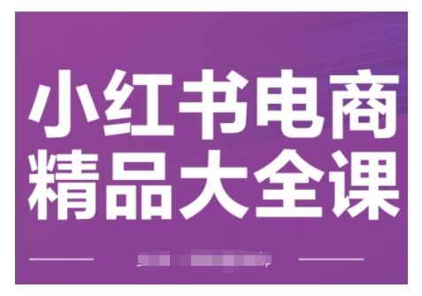 小红书电商精品大全课，快速掌握小红书运营技巧，实现精准引流与爆单目标，轻松玩转小红书电商-比钱轻创