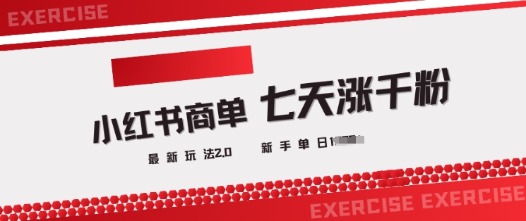 小红书商单2.0最新玩法，3天涨千粉单日变现多张-比钱轻创