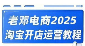 2025淘宝开店运营教程直通车，直通车，万相无界，网店注册经营推广培训视频课程-比钱轻创