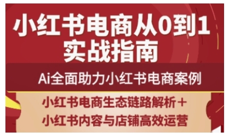 2025小红书电商全链路运营，Ai全面助力小红书电商案例-比钱轻创