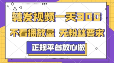 转发视频一天3张+，正规平台放心做，不看播放量，不看粉丝量，一个任务几分钟完成【揭秘】-比钱轻创