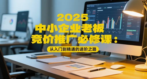 2025中小企业老板竞价推广必修课：从入门到精通的进阶之路-比钱轻创