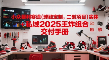 小众暴利赛道(球鞋定制，二创项目)实体+私域2025王炸组合  交付手册-比钱轻创