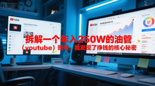 付费文章：拆解一个年入250W的油管（youtube）账号，我发现了挣钱的核心秘密-比钱轻创