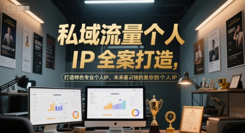 私域流量个人IP全案打造，打造特色专业个人IP，未来最值钱的是你的个人IP-比钱轻创