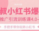 狼叔小红书爆款推广引流训练课4.0，手把手带你玩转小红书-比钱轻创
