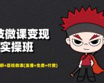 荔枝微课变现实操班：微信号+社群+荔枝微课打造自动化成交闭环系统-比钱轻创