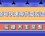 柚子视频号带货实操变现项目，零基础操作养身茶月入10000+-比钱轻创