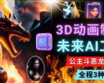 利用未来Ai工具LeiaPix,静态图转换3D动画,Lexica和Chat GPT制作精彩视频-比钱轻创