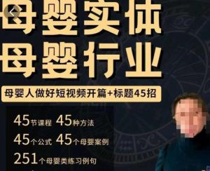 母婴行业短视频开篇+标题45招,如何在短视频中写一个吸引人的开篇加标题,让你的视频被更多人爱看-比钱轻创