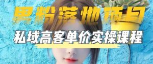 【男粉落地项目】零基础玩转男粉短视频转私域日产500+,2023男粉高客单价实操教程-比钱轻创