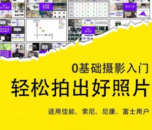 0基础摄影入门,轻松拍出好照片(适用佳能、索尼、尼康、富士用户)-比钱轻创