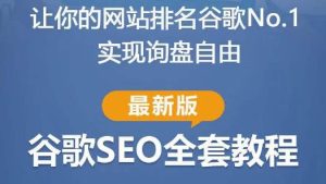 谷歌SEO实战教程:如何让你的网站在谷歌排名第一,内容从入门到高阶,适合个人及团队-比钱轻创
