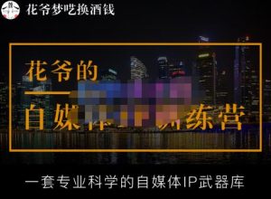 花爷的自媒体IP训练营【14期】,一套专业科学的自媒体IP武器库（更新2023年3月）-比钱轻创