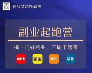 花爷-副业起跑营第2期,挑一门好副业,三周干起来(闲鱼|小红书|量化|套利)-比钱轻创