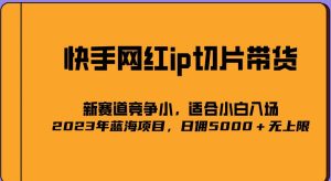 2023爆火的快手网红IP切片，号称日佣5000＋的蓝海项目，二驴的独家授权-比钱轻创
