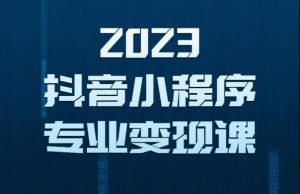 2023年抖音小程序变现保姆级教程，0粉丝新号，无需实名，3天起号，第1条视频就有收入-比钱轻创