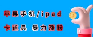 最新利用苹果手机/ipad的ios系统，卡道具搬短视频，百分百过原创-比钱轻创