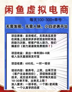 外边收费600多的闲鱼新玩法虚似电商之拼多多助力项目，单号100-300元-比钱轻创