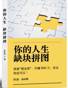某高赞电子书《你的人生，缺块拼图——我靠“割韭菜”，年赚500万，你会你也可以》-比钱轻创