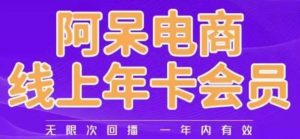 阿呆电商线上年会员,阿呆电商干货分享(更新中)-比钱轻创