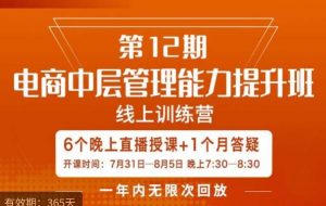 陈少珊·电商中层管理能力提升班，学习对象-电商公司各个岗位的主管，20人人以内的电商公司老板-比钱轻创