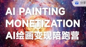 蛮驴·AI绘画变现陪跑营,快速产出可商业变现的图-比钱轻创