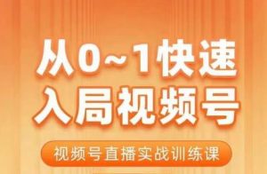陈厂长·从0-1快速入局视频号课程，视频号直播实战训练课-比钱轻创