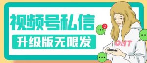 视频号暴力私信升级版，引流精准效果炸裂（教程+脚本）【揭秘】-比钱轻创