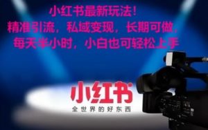 小红书最新玩法！精准引流，私域变现，长期可做，每天半小时，小白也可轻松上手【揭秘】-比钱轻创