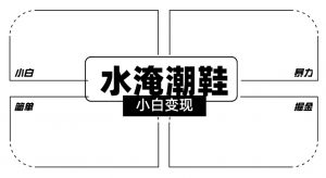 2024全新冷门水淹潮鞋无人直播玩法，小白也能轻松上手，打爆私域流量，轻松实现变现【揭秘】-比钱轻创