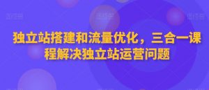 独立站搭建和流量优化，三合一课程解决独立站运营问题-比钱轻创