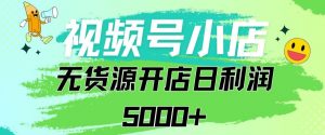 视频号无货源小店从0到1日订单量千单以上纯利润稳稳5000+【揭秘】-比钱轻创