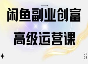 闲鱼电商运营高级课程,一部手机学会闲鱼开店赚钱-比钱轻创