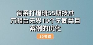 淘系打爆班55期技术：万相台无界10个不同类目案例的优化(10节)-比钱轻创