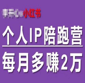 小红书个人IP陪跑营,60天拥有自动转化成交的双渠道个人IP,每月多赚2w-比钱轻创