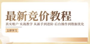 竞价教程：真实账户 实战教学 从新手到进阶·后台操作到数据优化-比钱轻创