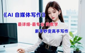 AI自媒体文章创作全网最详细教程，新手秒变写作高手，多方位发展-比钱轻创