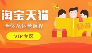 淘宝天猫全体系运营课程【9月24更新】，店铺全系运营、动销玩法、擦边球玩法等等-比钱轻创