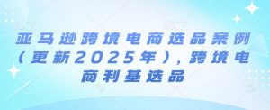 亚马逊跨境电商选品案例(更新2025年),跨境电商利基选品-比钱轻创