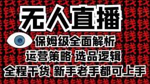 2025无人直播这么做就对了，保姆级全面解析，全程干货，新手老手都可上手-比钱轻创